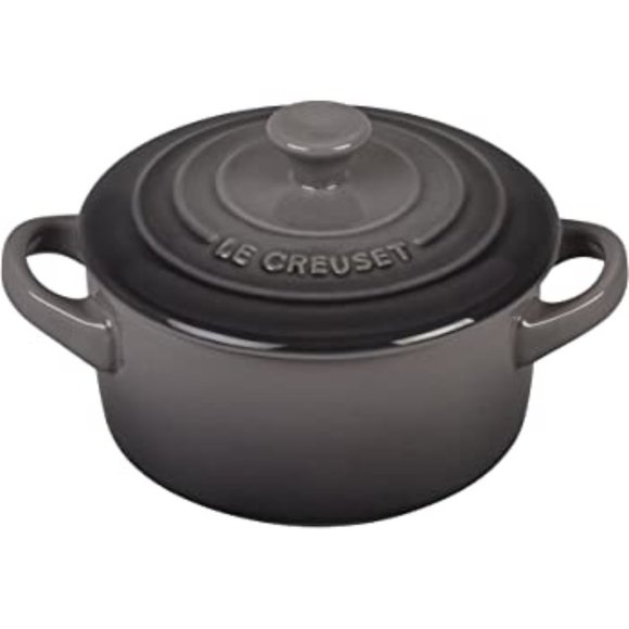 Le Creuset Other - Le Creuset Mini Round Stoneware NIB in “Oyster”